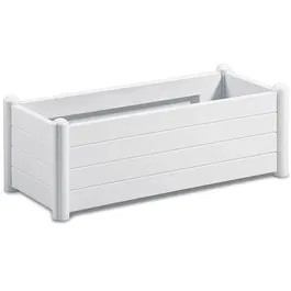 Stefanplast RECT. blanco Bandeja Flores Rectangular Madera Blanca 100x43xH35cm 80L