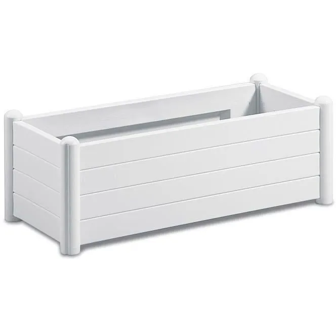 Stefanplast RECT. blanco Bandeja Flores Rectangular Madera Blanca 100x43xH35cm 80L Stefanplast RECT. blanco Bandeja Flores Rectangular Madera Blanca 100x43xH35cm 80L
