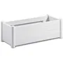 Stefanplast RECT. blanco Bandeja Flores Rectangular Madera Blanca 100x43xH35cm 80L