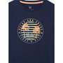 Camiseta de Manga Corta Infantil Jack & Jones Jjsummer Smu Vibe Tee Ss Crew Azul marino