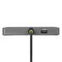 StarTech.com Adaptador USB-C a 4 Monitores DisplayPort 4K 60Hz con PD 140W y USB-A Gris