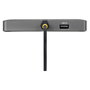 StarTech.com Adaptador USB-C a 4 Monitores DisplayPort 4K 60Hz con PD 140W y USB-A Gris