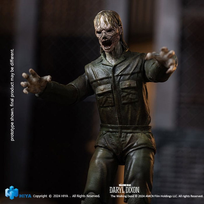 The Walking Dead Figura 1/18 Exquisite Mini Daryl Dixon Dark Eyes Walker 11 cm