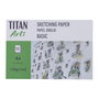 TITAN ARTS Láminas de Papel de Dibujo Basic A4 130g (Set de 3)