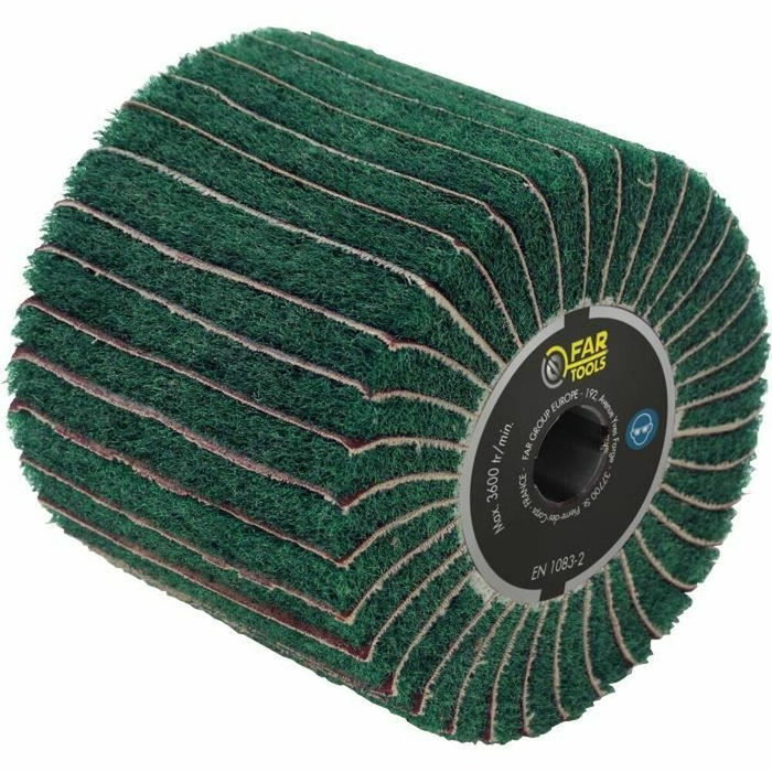 Fartools Cepillo de Fibra Sintética y Cuchillas Abrasivas Ø120mm L100mm Fartools Cepillo de Fibra Sintética y Cuchillas Abrasivas Ø120mm L100mm