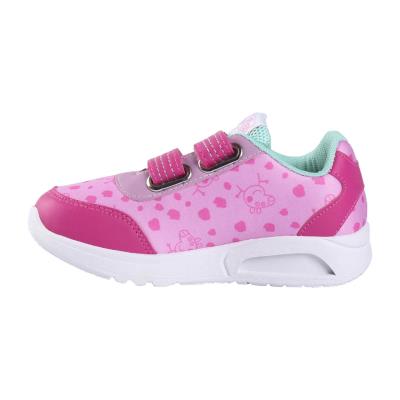 Deportiva Suela Pvc Con Luces Elásticos Peppa Pig Rosa 28