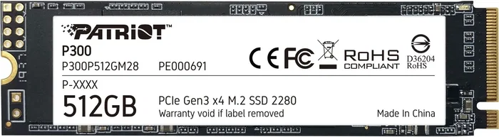 Patriot P300 512 GB M.2 NVMe SSD