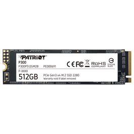 Patriot Memory P300 SSD M.2 512GB P300P512GM28, Unidad de Estado Sólido Interna PCIe Gen3 x4 NVMe, Blanco/Negro