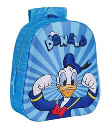 Mochila Infantil 3D Donald Azul 27 x 33 x 10 cm