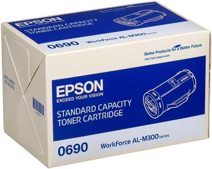 Epson Cartucho de tóner negro C13S050690 para WorkForce AL-M300/MX300