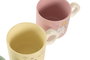 DKD Home Decor Mug Scandi Rosa Verde 325ml Porcelana 8.5x8.5x13.5cm (12 Unidades)