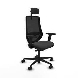 PIQUERAS Y CRESPO Silla de oficina Mardos con mecanismo Sincro/Traslack Gris oscuro