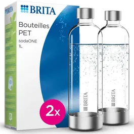 Brita BRI4006387113728 Pack de 2 Botellas PET sodaONE - 1L