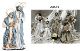 DKD Home Decor Nacimiento de Poliéster Blanco 48x28x90 cm