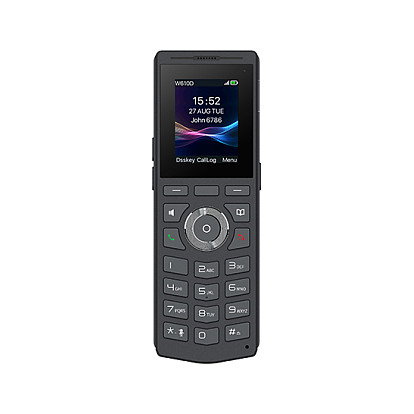 Fanvil W710P Sistema DECT Teléfono Móvil IP Negro Terminal Inalámbrico Protección contra Caídas Pantalla LCD 2"