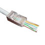 MicroConnect Conector modular RJ45 Cat6a FTP fácil de terminar - 50 unidades - AWG 23/1...22/1