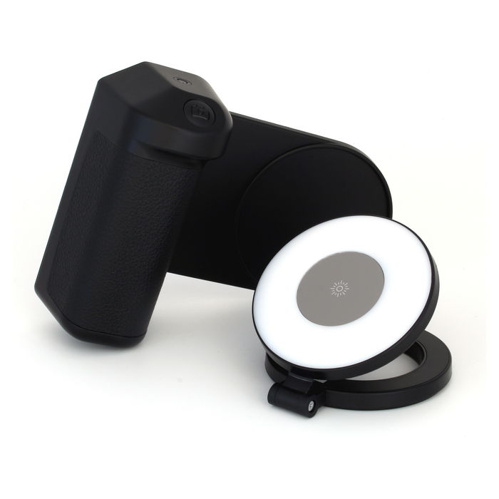 RealPower MagFree Selfie Light Flash para Selfis, Negro, Blanco, 4800mAh