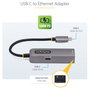 StarTech.com Adaptador de Red USB-C a Ethernet Gigabit, PD 100W, Gris