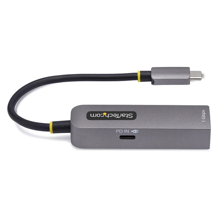 StarTech.com Adaptador de Red USB-C a Ethernet Gigabit, PD 100W, Gris
