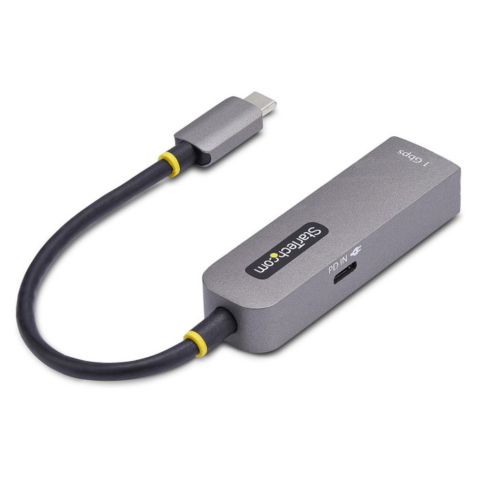 StarTech.com Adaptador de Red USB-C a Ethernet Gigabit, PD 100W, Gris