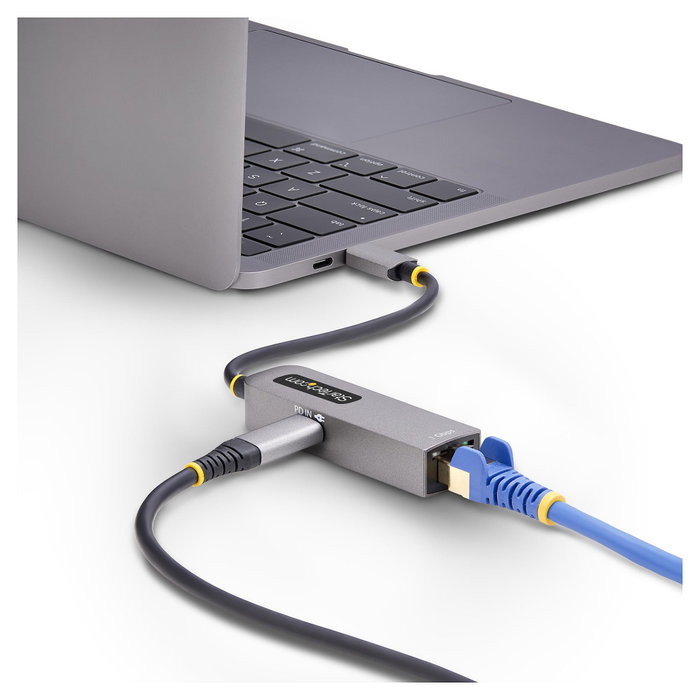 StarTech.com Adaptador de Red USB-C a Ethernet Gigabit, PD 100W, Gris