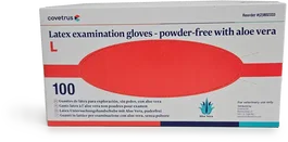Covetrus Guantes Latex Sin Polvo Aloe Vera Talla L 100 Unidades
