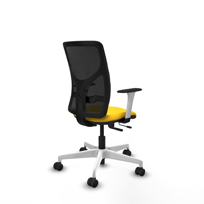 PIQUERAS Y CRESPO Silla de oficina Motilla con mecanismo Sincro/Traslack, Amarillo y Negro PIQUERAS Y CRESPO Silla de oficina Motilla con mecanismo Sincro/Traslack, Amarillo y Negro
