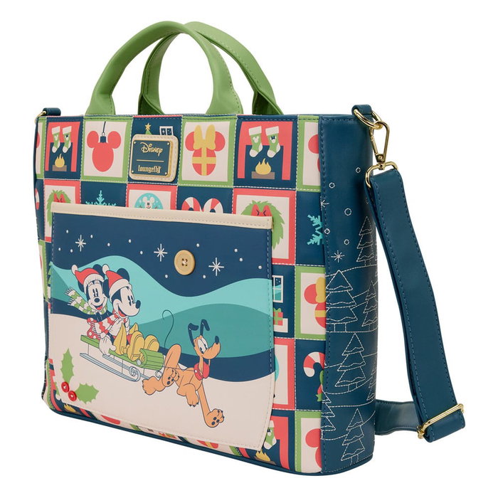 LOUNGEFLY Bolso mochila Mickey & Minnie Holiday Disney