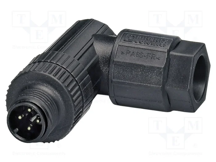 PHOENIX CONTACT Conector M12 de 4 pines, angular, IP65 PHOENIX CONTACT Conector M12 de 4 pines, angular, IP65