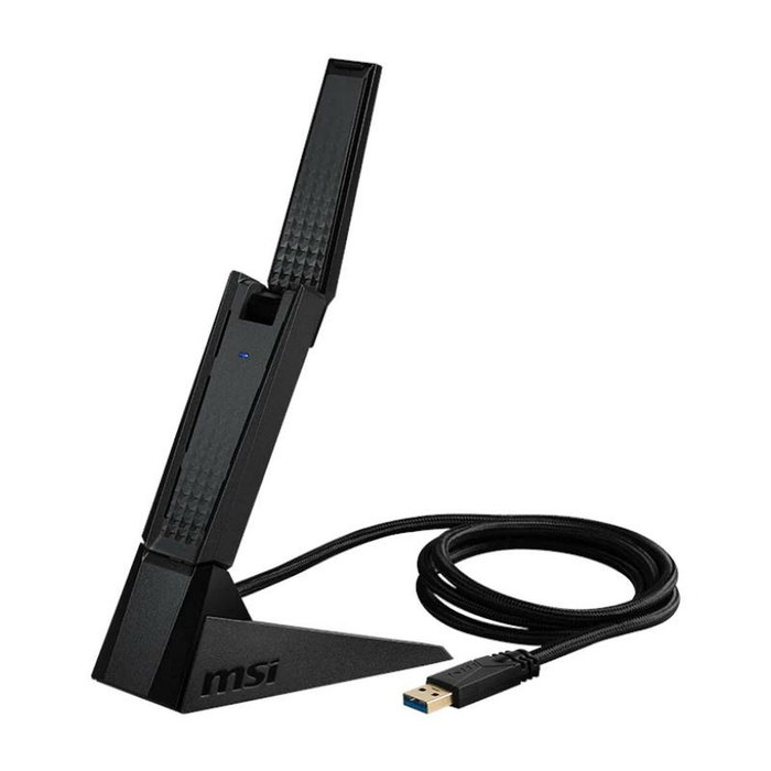 MSI AXE5400 Adaptador de Red WiFi 6E USB 3.2 Gen 1