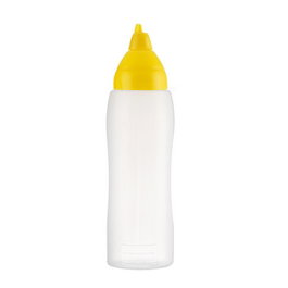 Araven Dosificador de Salsas Amari, Amarillo, 75 cl - 8 cm de diámetro x 25.1 cm de alto