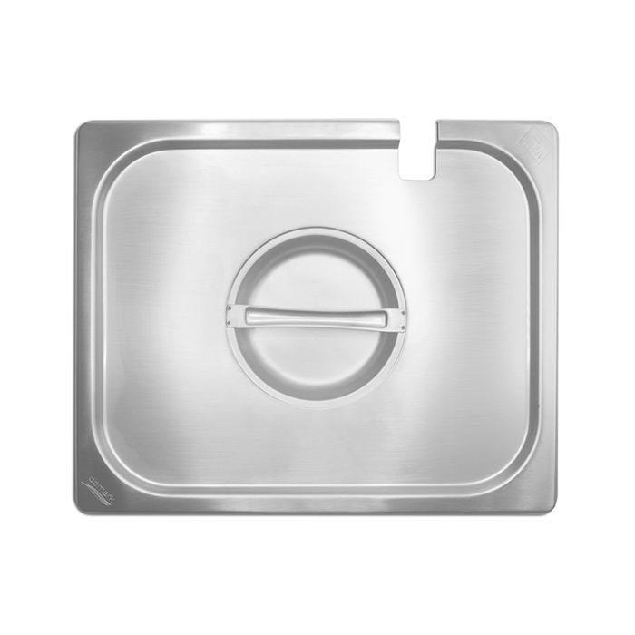 DBMARK - GNLN12000 - Tapa GN 1/2 de acero inoxidable con muesca. Tamaño 32,5 x 26,5 cm. - Venta 1 unidad DBMARK - GNLN12000 - Tapa GN 1/2 de acero inoxidable con muesca. Tamaño 32,5 x 26,5 cm. - Venta 1 unidad