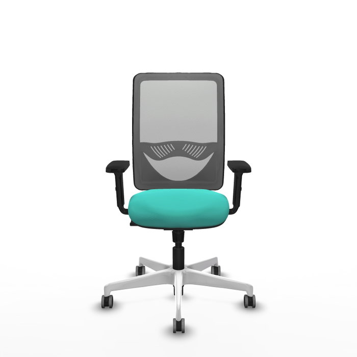 PIQUERAS Y CRESPO Silla de oficina Zulema con mecanismo Sincro, Turquesa y Gris PIQUERAS Y CRESPO Silla de oficina Zulema con mecanismo Sincro, Turquesa y Gris