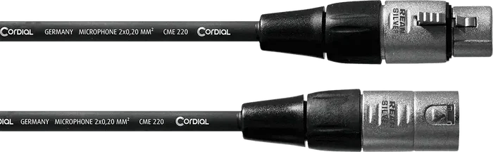 Cordial Cable de Micrófono XLR 1 M