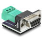 DeLOCK 91293 Adaptador D-Sub 9 hembra a bloque de terminales de 3 pines