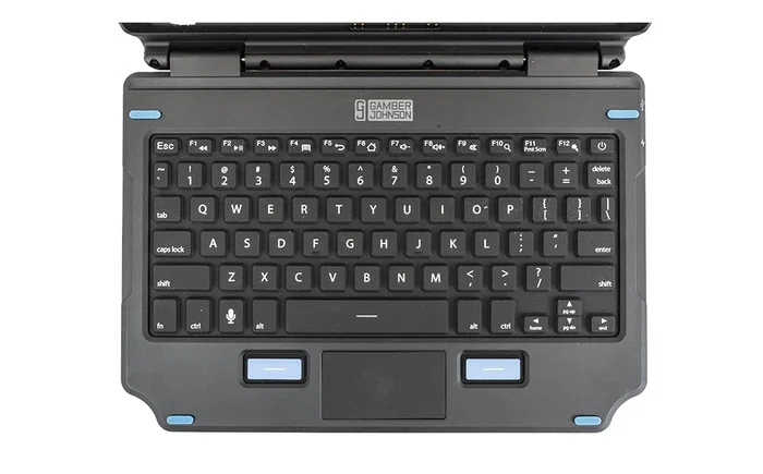 Gamber-Johnson 7160-1869-02 Teclado Alemán QWERTZ con Touchpad y Pogo pin Negro Gamber-Johnson 7160-1869-02 Teclado Alemán QWERTZ con Touchpad y Pogo pin Negro