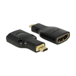 DeLOCK Adaptador Micro-HDMI a HDMI 4K Negro