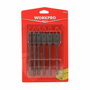 Workpro Juego de 6 Brocas de Pala para Madera en Acero al Carbono