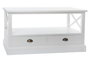 DKD Home Decor Mesa de Centro Menorca de Madera Blanca 108x48x56,5 cm