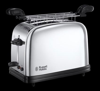 Russell Hobbs 23310-57 Tostador para Sándwiches Chester con Ranuras Anchas y Bandeja Recogemigas