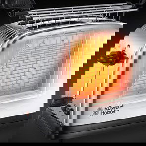 Russell Hobbs 23310-57 Tostador para Sándwiches Chester con Ranuras Anchas y Bandeja Recogemigas