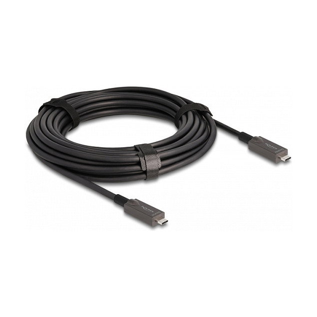 DeLOCK Cable Óptico Activo USB-C a USB-C 4K Vídeo + Datos + PD 10 m