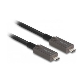 DeLOCK Cable Óptico Activo USB-C a USB-C 4K Vídeo + Datos + PD 10 m