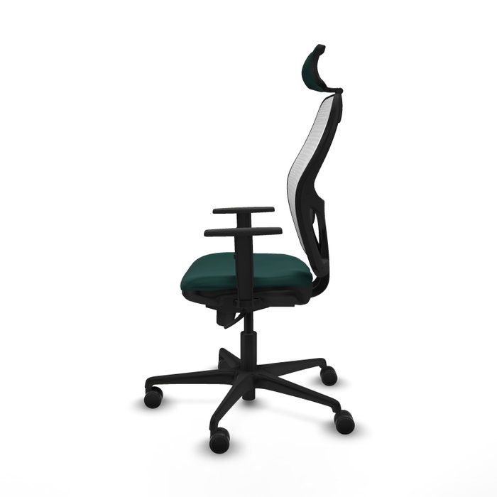 PIQUERAS Y CRESPO Silla de oficina Jorquera Verde Botella y Blanco PIQUERAS Y CRESPO Silla de oficina Jorquera Verde Botella y Blanco