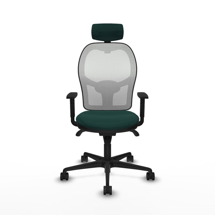 PIQUERAS Y CRESPO Silla de oficina Jorquera Verde Botella y Blanco PIQUERAS Y CRESPO Silla de oficina Jorquera Verde Botella y Blanco