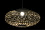 DKD Home Decor Lámpara de Techo de Bambú Natural Marrón 56x56x28 cm