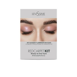 Levissime Kit Alisado y Laminado de Cejas Red Carpet - Tratamiento Semipermanente para Cejas, Incluye Geles y Pinceles