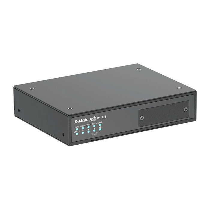 D-Link DWM-550-G Router Móvil 5G M2M VPN Wi-Fi 6 con 4 Puertos Gigabit, 6 Antenas Externas y Soporte 4G/5G/LTE, Negro