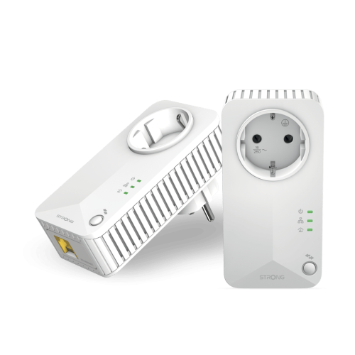 Strong Powerline 600 Duo Kit 600 Mbit/s Blanco Strong Powerline 600 Duo Kit 600 Mbit/s Blanco
