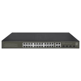LevelOne GES-2128P Hilbert Switch Gigabit PoE Smart Lite de 28 Puertos